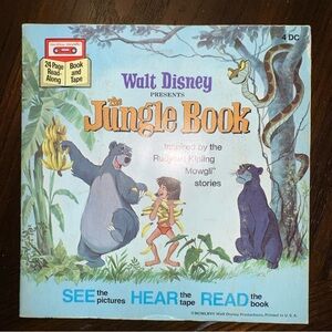 Vintage Disney The Jungle Book Read Along 1977 BOOK ONLY NO CASSETTE TAPE